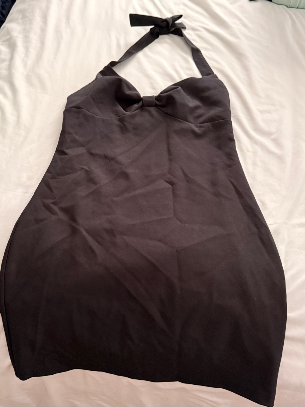 Zara Black Halter Mini Dress